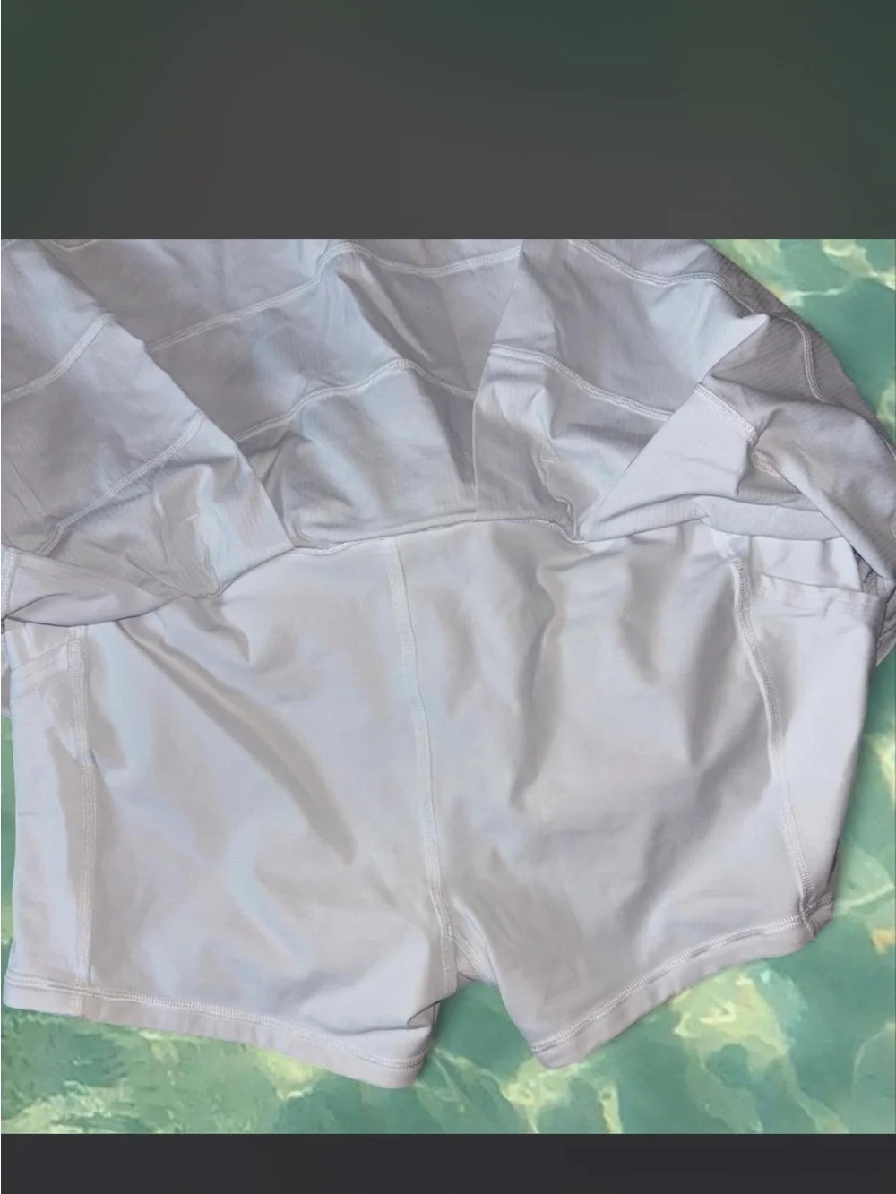 Lululemon White Pace Rival Skirt